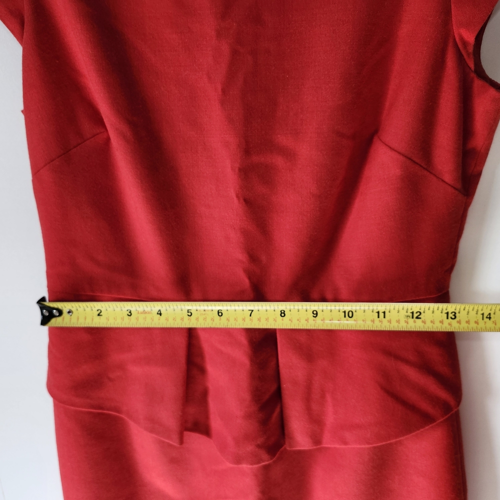 J.Crew Women’s Bold Red Sleeveless Casual A-Line Dress Size 0 Fit & Classic - Picture 12 of 13